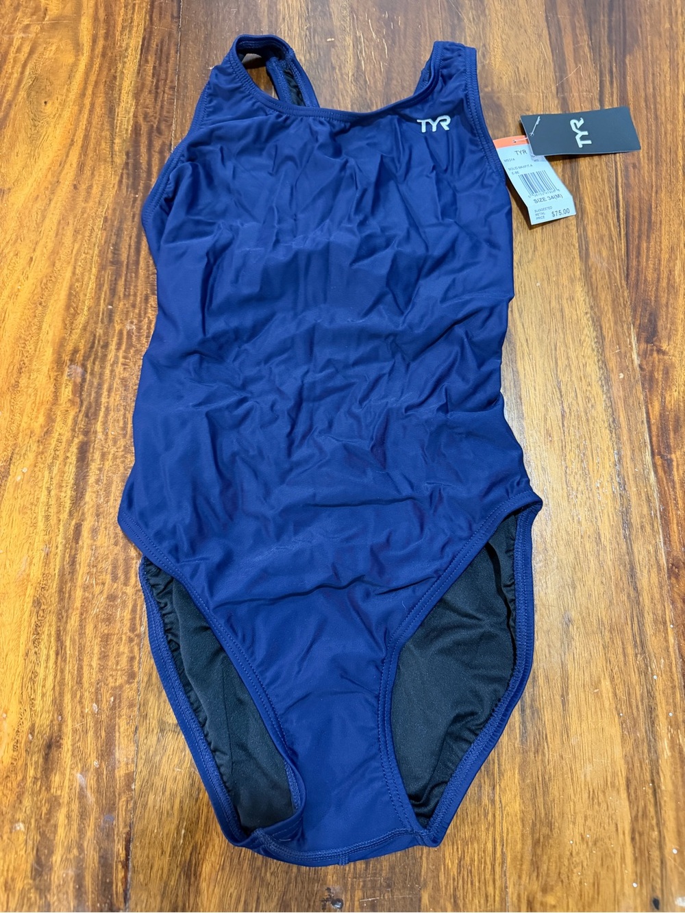 TYR MaxFit-A Navy Blue Performance One-Piece Swimsuit